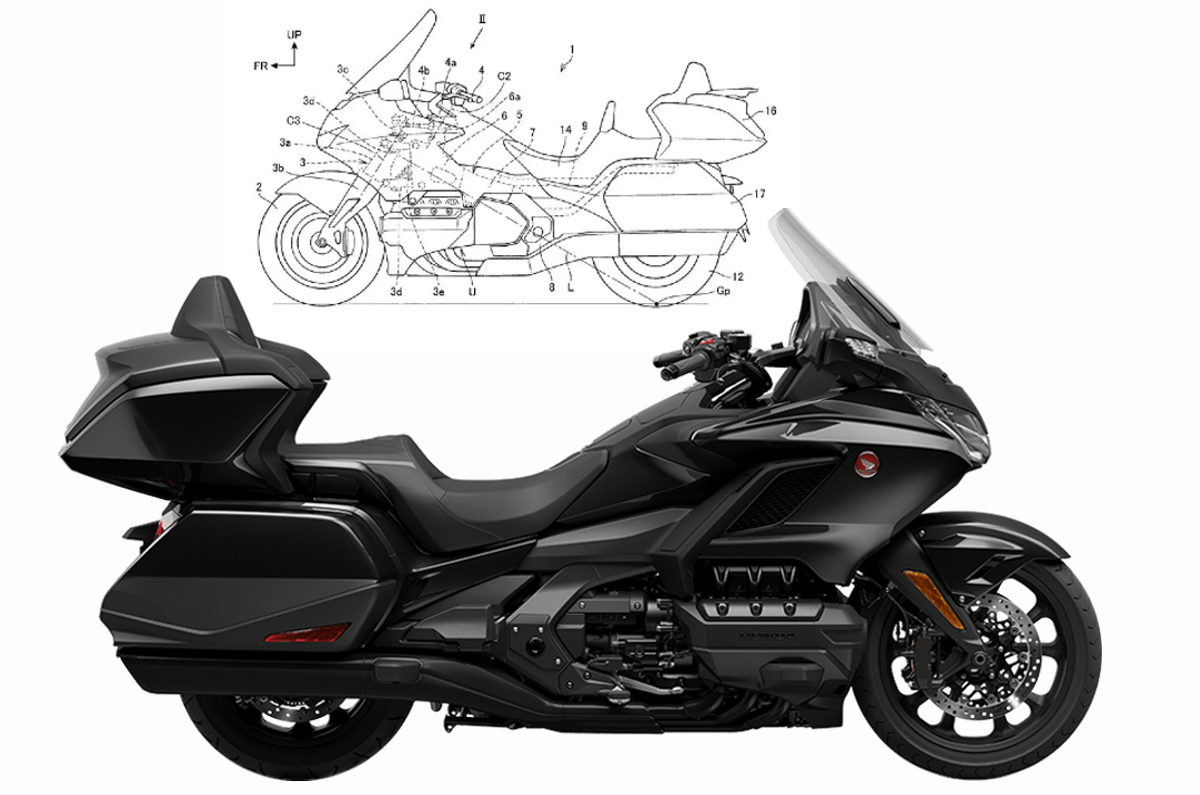 Honda Gold Wing price, self-balancing technology in the works.
